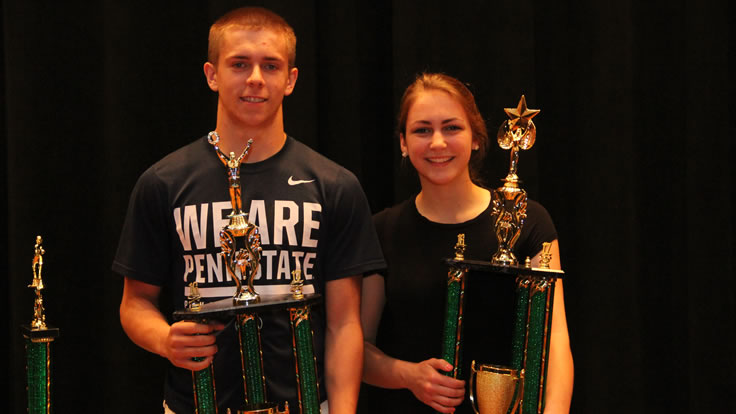Lamphier, Davis named Athletes of the Year