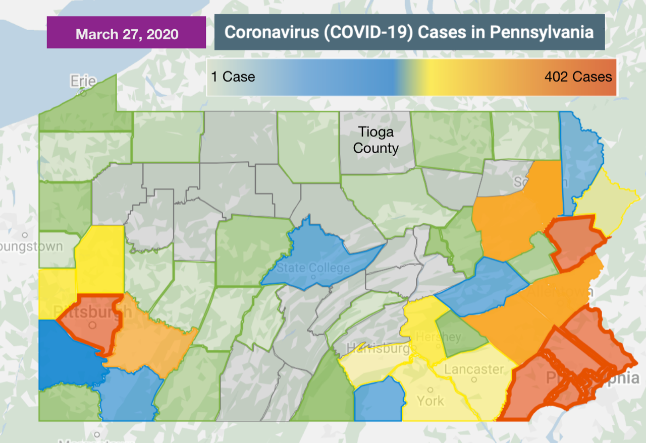 COVID-19 PA County Testing