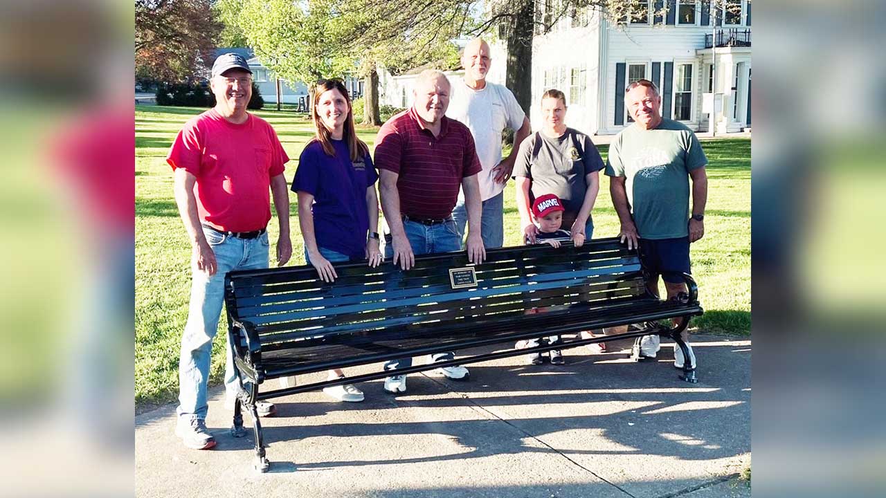 Troy Lions Club, Case Foundation replace benches
