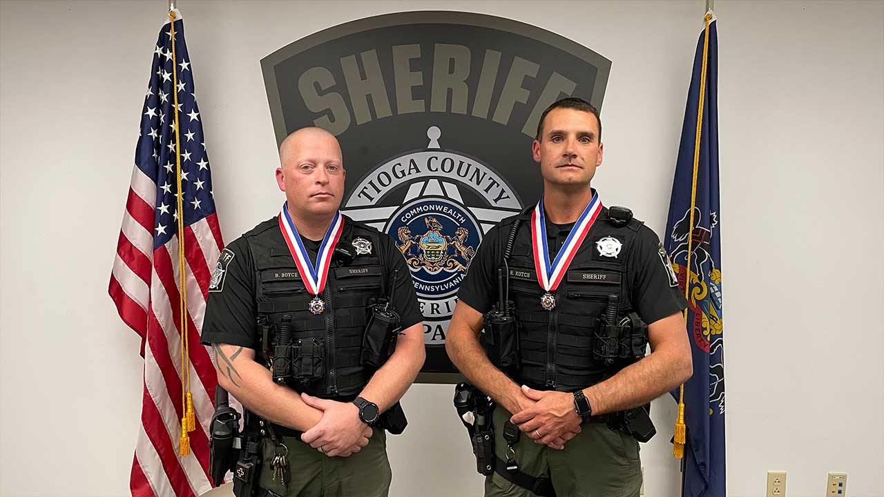Two Local Deputies Receive Combat Cross Award