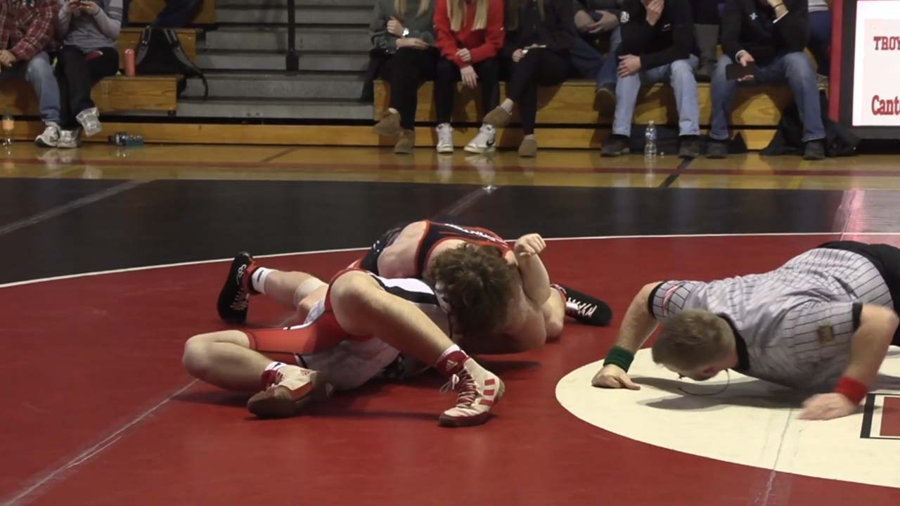 Canton picks up 60-12 duals win over Troy